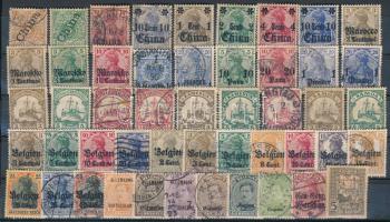 Német I. világháborús megszállás kis tétel stecklapon