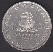 1948. 20Ft Ag "Táncsics" T:2+