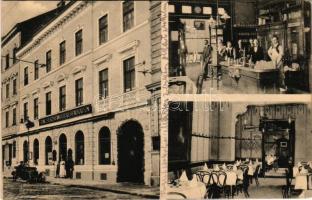 1917 Wien, Vienna, Bécs; Franz Ferchländer Restauration. Winkelmannstr. Nr. 22. Ausschank Original Poysdorfer 1908-1911 / restaurant, automobile, interior with the staff