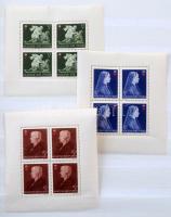 1940-1976 Blokk és kisív gyűjtemény A/4 8 lapos berakóban (ca. 80 db)