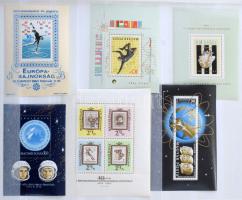 1940-1976 Blokk és kisív gyűjtemény A/4 8 lapos berakóban (ca. 80 db)