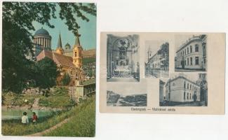 Esztergom - 17 db főleg MODERN város képeslap, főleg megíratlan