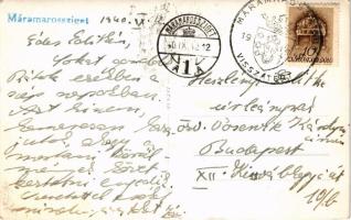 1940 Máramarossziget, Sighetu Marmatiei; Kultúrpalota a bevonulás idejéből / Palace of Culture, entr...