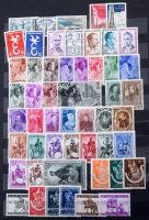 Vegyes tétel, benne főleg spanyol bélyeg, blokkok, sorok, darabok, stb. 10 lapos A4-es berakóban