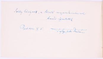 4 db nótafüzet, közte két dedikált: Teghze-Gerber Miklós első nótáskönyve. A szerző, Teghze-Gerber M...