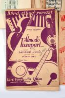 Vegyes kotta tétel, közte üres hangjegyfüzet is