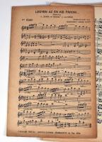 Vegyes kotta tétel, közte üres hangjegyfüzet is