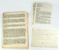 Receptgyűjtemény, kézzel írt és gépelt, magyar és német nyelvű receptekkel