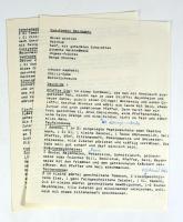 Receptgyűjtemény, kézzel írt és gépelt, magyar és német nyelvű receptekkel