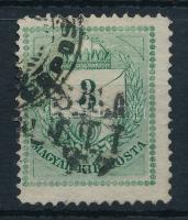 1874 3kr durva gyöngyjavítással (ex Lovász)