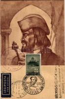 1948 Dózsa György az 1514-es parasztforradalom vezére. Bélyeggyűjtők Szakkönyvtára. TCV card s: Szirtes + So. Stpl. (apró lyukak / tiny pinoles)