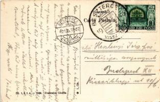 Beszterce, Bistritz, Bistrita; Hotel Fritsch szálloda, étterem és kávéház, autóbusz, belsők / hotel,...