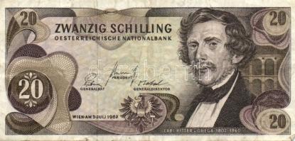 Ausztria 1967 20Sch (4x) T:II/III, III