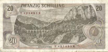 Ausztria 1967 20Sch (4x) T:II/III, III