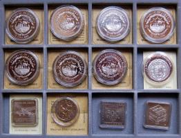 Szép érem művészeti gyűjtemény tanúsítványokkal, eredeti dísz dobozban 24db klf ezüst és más tételek...
