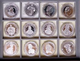 Szép érem művészeti gyűjtemény tanúsítványokkal, eredeti dísz dobozban 24db klf ezüst és más tételek...