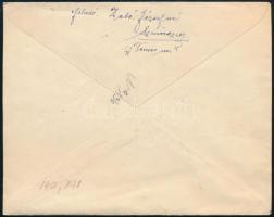 1918 Díjjegyes boríték dekoratív 2 bélyeges kiegészítéssel "SZINÉRSZEG"