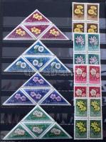 Magyar négyestömb összeállítás az 1910-es évektől 32 lapos jó minőségű A/4 Schaubek berakó kb 18 lap...