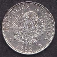 Argentína 1882. 10c Ag T:2+
