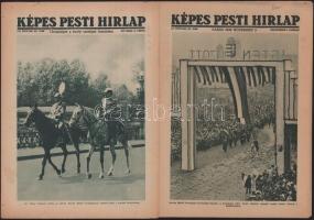 1937-1938 A Képes Pesti Hírlap magazin 5 db száma a Felvidéki bevonulásról, Viktor Emánuel látogatás...