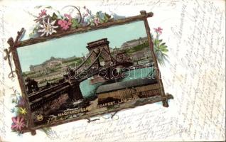 Budapest Lánchíd litho