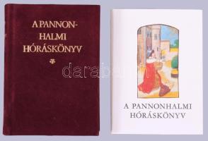 A Pannonhalmi Hóráskönyv. A Pannonhalmi Főapátsági Könyvtárban őrzött kódex hasonmása. (Minikönyv). Bp., 1982, Európa - Helikon. Kísérőtanulmánnyal. Kiadói aranyozott bársonykötés, kiadói kartontokban.