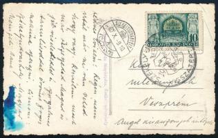 1940 Képeslap "SZÉKELYUDVARHELY VISSZATÉRT" bélyegzéssel