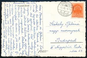 1942 Képeslap "TUSNÁDFÜRDŐ" bélyegzéssel