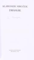 Slawomir Mrozek: Drámák. A szerző, Slawomir Mrozek (1930-2013) lengyel drámaíró, író által ALÁÍRT pé...