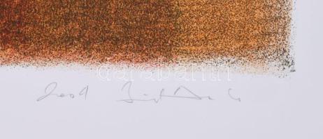 Biró Andrea (-): Megközelítve, 2004. Litográfia, papír, jelzett, művészpéldány E.A. 3/10 számozással...