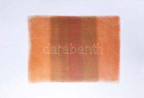 Biró Andrea (-): Megközelítő, 2004. Litográfia, papír, jelzett, művészpéldány E.A. 5/10 számozással, 48x64 cm