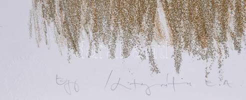 Biró Andrea (-): Egy, 2004. Litográfia, papír, jelzett, művészpéldány E.A. 22/20 számozással, 46x31 ...