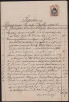 ca 1906 Miskolc, Bató-féle bérházzal és a családdal kapcsolatos iratok, ékszerek beolvasztás, építés...