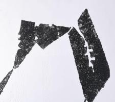 Szőcs Géza (1967-): Körtánc, 2009. Aktív technika, dombornyomás, papír, jelzett, művészpéldány EA I/...