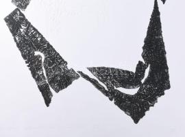 Szőcs Géza (1967-): Körtánc, 2009. Aktív technika, dombornyomás, papír, jelzett, művészpéldány EA I/...