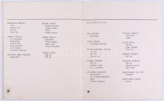 Portré kiállítás 1972. A művészek által DEDIKÁLT példány, köztük: Seregi József, Farkas Lajos, Dobro...