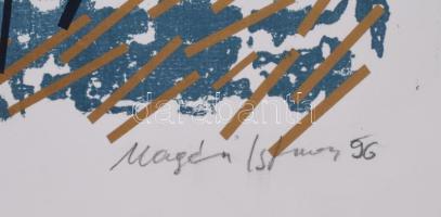 Magén István (1950-): Levél anyámnak. Szitanyomat, litográfia, papír, jelzett, számozott 1/50. 50x39...