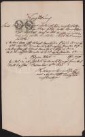 1855-67 3 db okmánybélyeges okmány