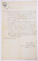 ca 1860 8 db okmánybélyeges teljes okmány, Sárospatak