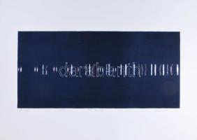 Formanek Barbara (1976-): Ritmusképlet, 2002. Litográfia, papír, jelzett, művészpéldány E.A. III./XII. számozással, 27×57 cm