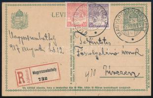 1917 Ajánlott levelezőlap "MAGYARSZOMBATHELY"