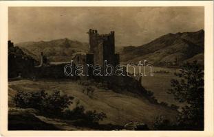 Visegrád és Nagymaros a XIX. század elején, Alt J. eredeti kőrajza a Magyar Történelmi Képcsarnokban