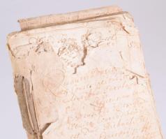 1755 Parasztok által fizetett havi összegeket tartalmazó leltár, Ujházy Miklós, olaszi birtosok rész...