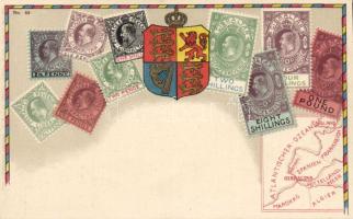 Set of stamps from Gibraltar litho