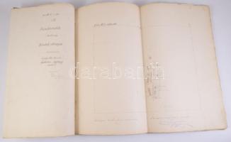 1891 Bánhorváth kisközség (ma Bánhorváti része) felvételi előrajzai 30 db nagy méretű kézzel rajzolt...