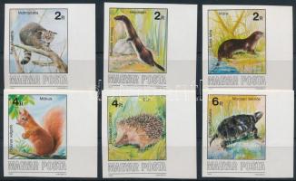 1986 Védett hazai kisállatok ívszéli vágott sor