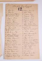 1891 Bánfalva kisközség (ma Bánhorváti része) felvételi előrajzai 42 db nagy méretű kézzel rajzolt t...