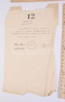 1891 Bánfalva kisközség (ma Bánhorváti része) felvételi előrajzai 42 db nagy méretű kézzel rajzolt t...