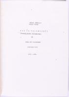 cca 1980 Márai Sándor - Farkas Ferenc: Egy úr Velencéből. (Vendégjáték Bolzanoban.) Opera két felvon...
