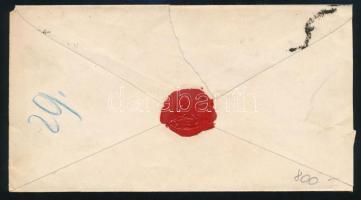 ~1869 5kr díjjegyes boríték "GYÖNGYÖS"